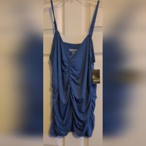 Torrid Blue Gathered Blouse